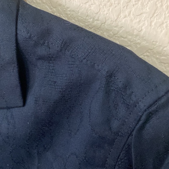 Men’s INC International Concepts Deep Black Island Breeze Button Down Shirt - Picture 3 of 9